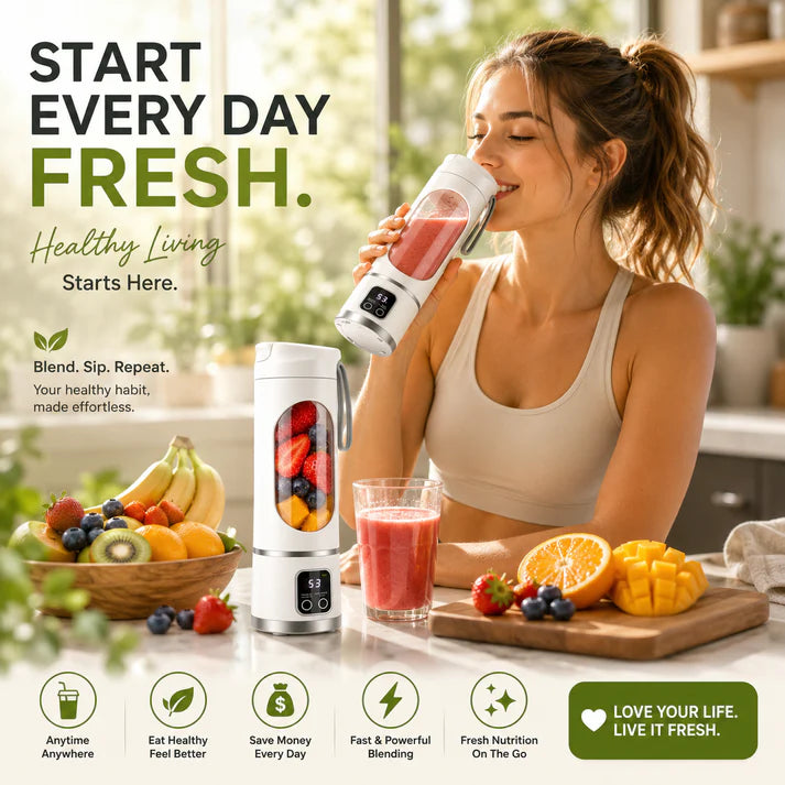 Portable USB Blender with LED Display - Perfect for Smoothies & Juices Secondary image