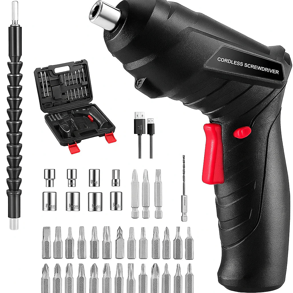 PrecisionPro 47-Piece Drive Kit — Multi-Bit Cordless Tool Set | 🔥 Flash Deal: 40% OFF Today
