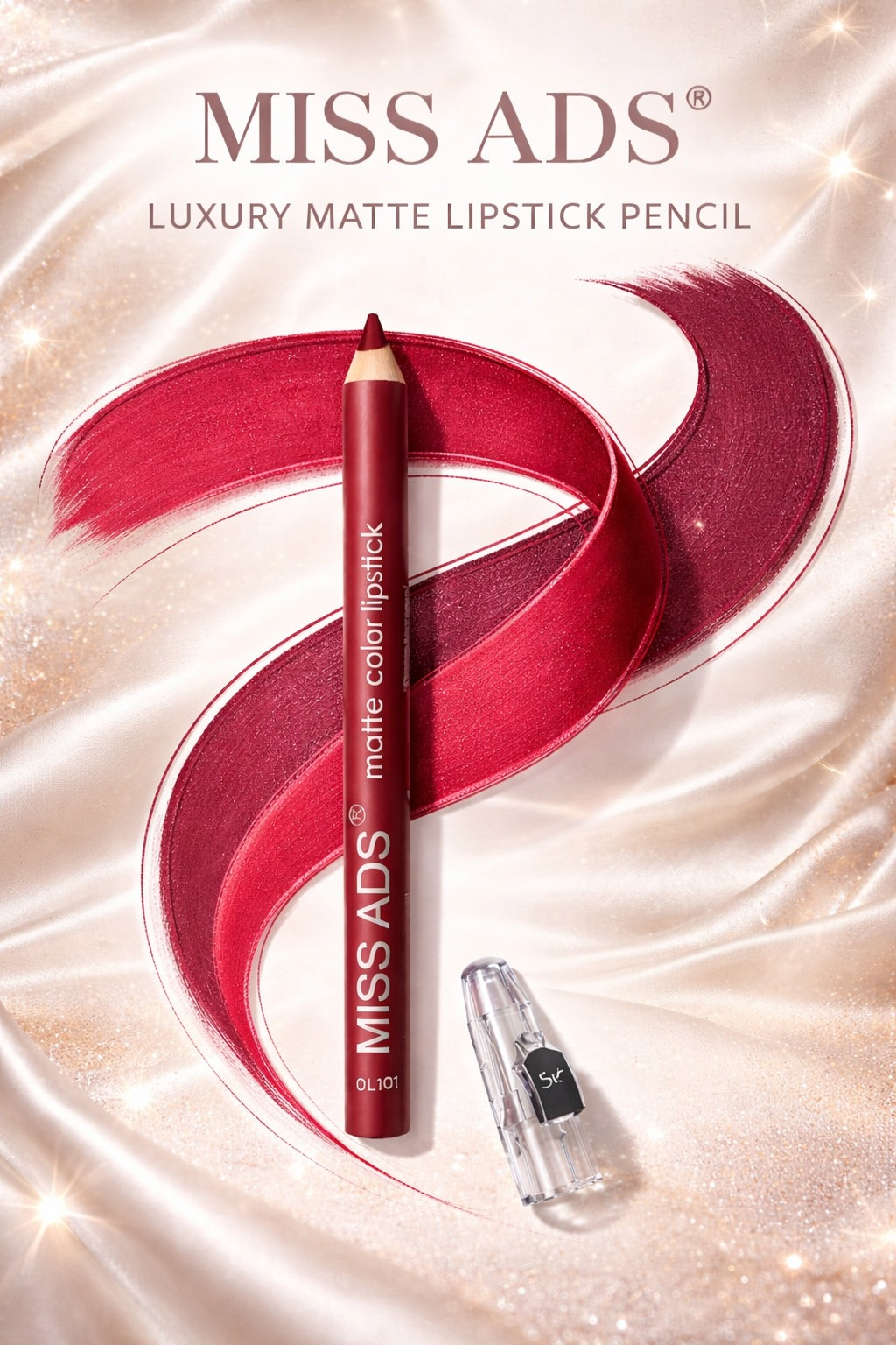 MISS ADS Long Lasting Matte Pencil Lipstick Main image