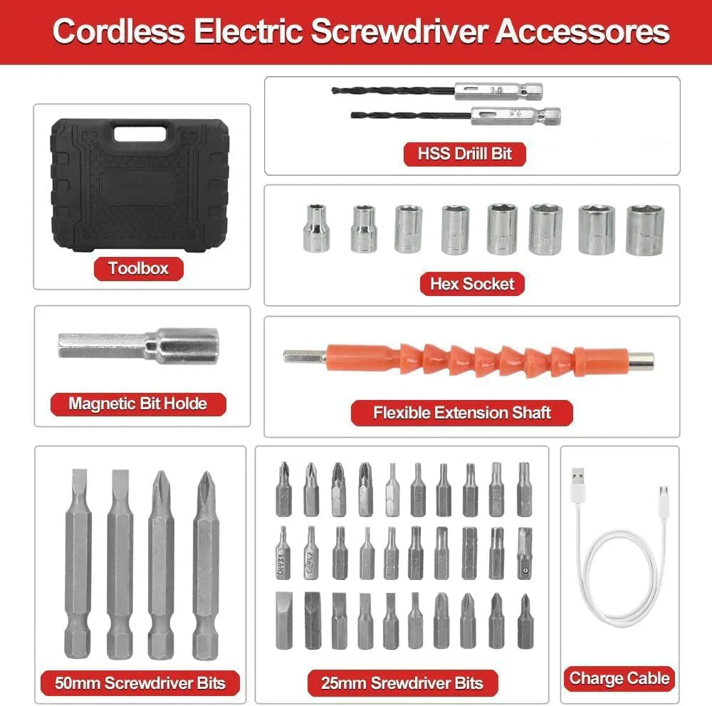 PrecisionPro 47-Piece Drive Kit — Multi-Bit Cordless Tool Set | 🔥 Flash Deal: 40% OFF Today