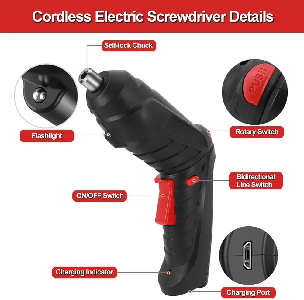 PrecisionPro 47-Piece Drive Kit — Multi-Bit Cordless Tool Set | 🔥 Flash Deal: 40% OFF Today