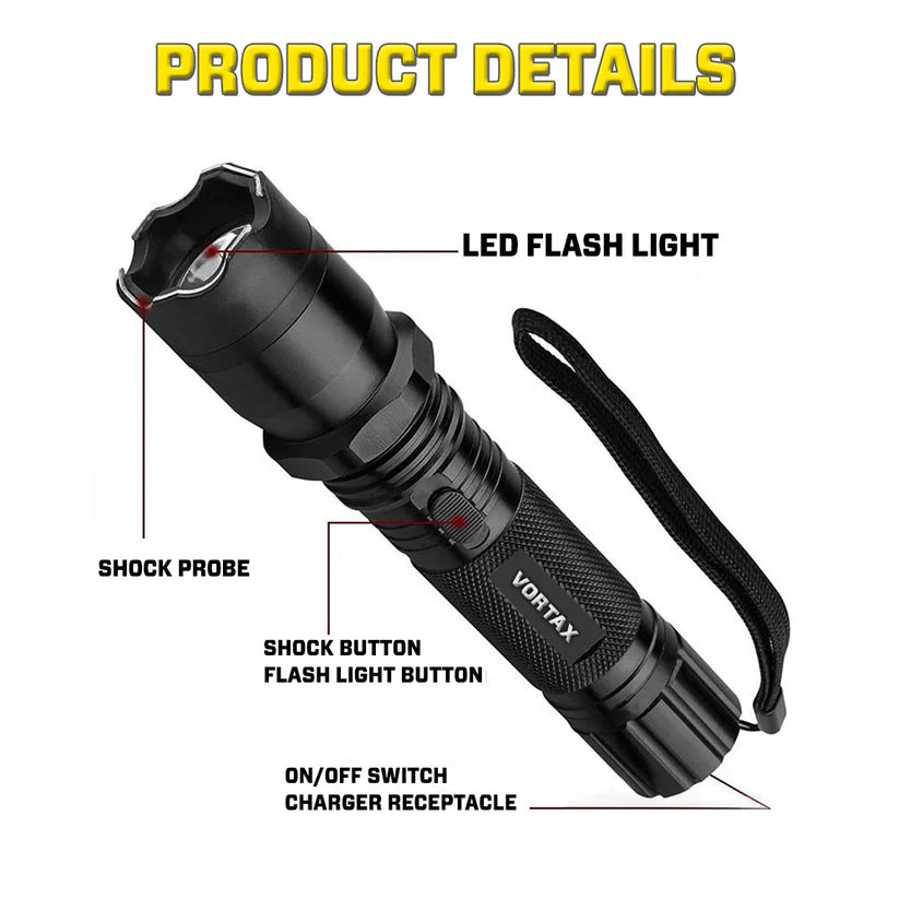 💥 2026 Upgraded 75% OFF ️🔦 VORTAX X95 2in1 Tactical Stun & Flashlight ⚡ Light Your Path, Stop Any Threat