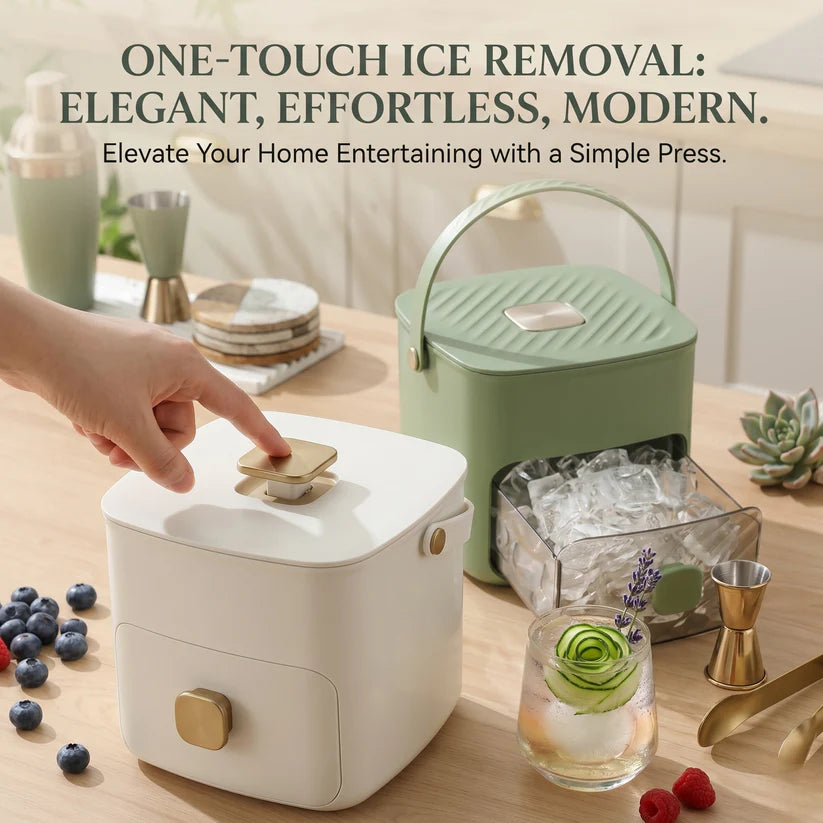 🥳2026 HOT SALE🥳💞50K+ SOLD!🧊Portable Ice Maker with Lid and Storage Box (48 cubes) Main image