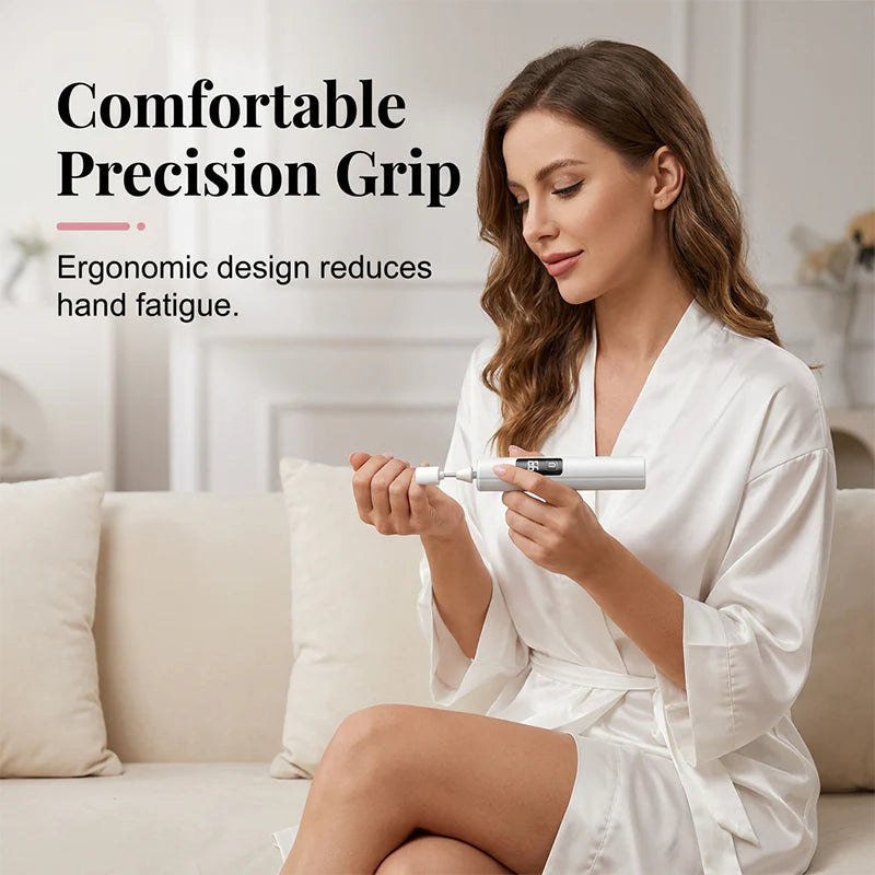 Professional Electric Nail Drill – Multi-Head & Digital Speed Control