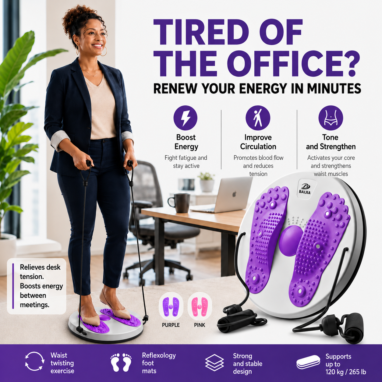 CoreTwist Pro Balance Trainer — At-Home Fat Burn & Circulation Disc