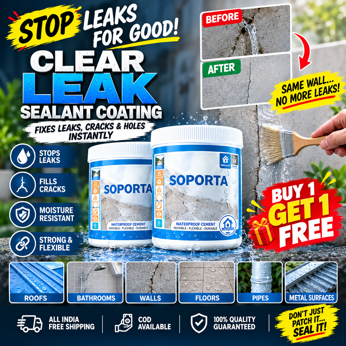 Multi-Surface Waterproof Repair Sealant (BUY 1 GET 1 FREE )