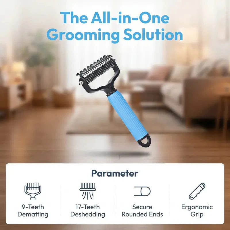 PawGroom Dual-Action Pet Brush