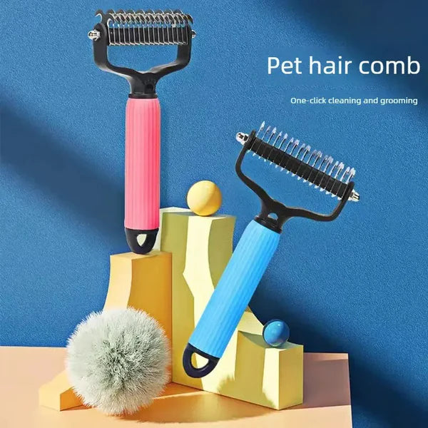 PawGroom Dual-Action Pet Brush