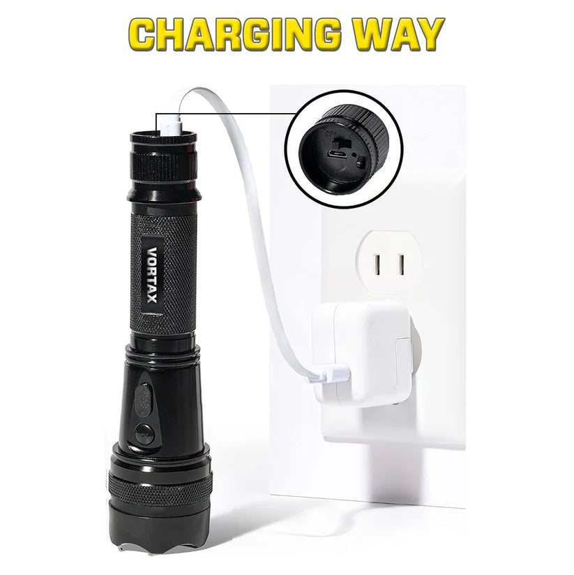 💥 2026 Upgraded 75% OFF ️🔦 VORTAX X95 2in1 Tactical Stun & Flashlight ⚡ Light Your Path, Stop Any Threat