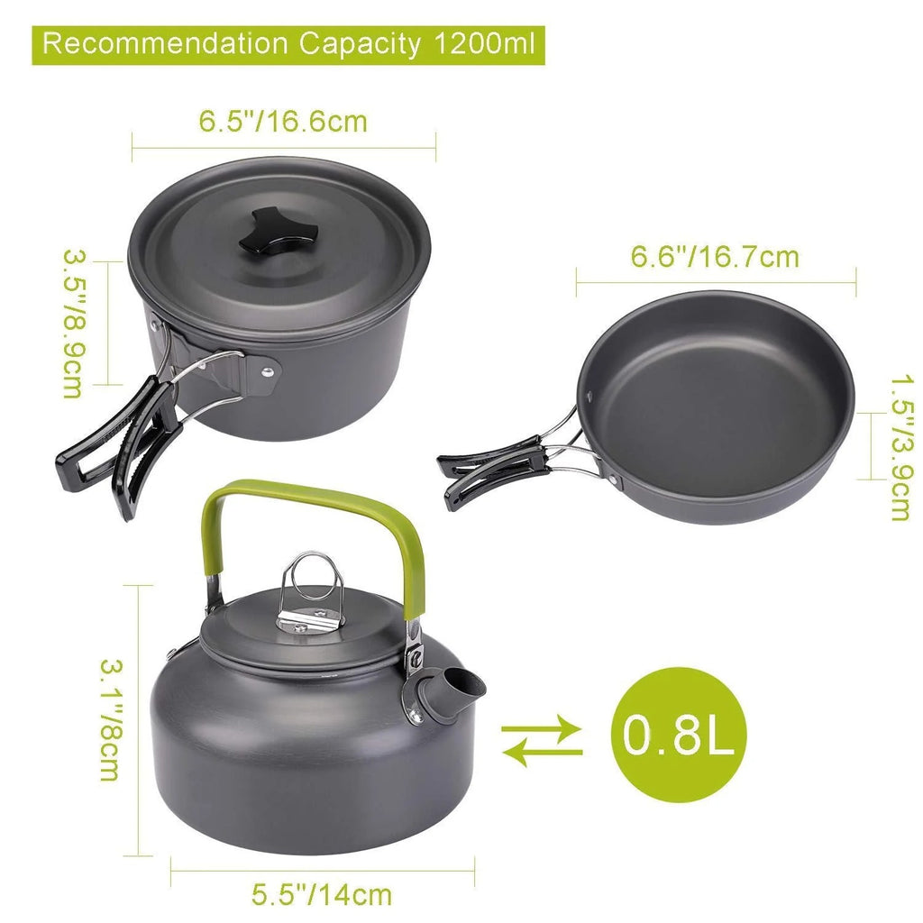 ⛺Camping Gas Burner – 5800 W, Piezoelectric Ignition, Wind Resistant