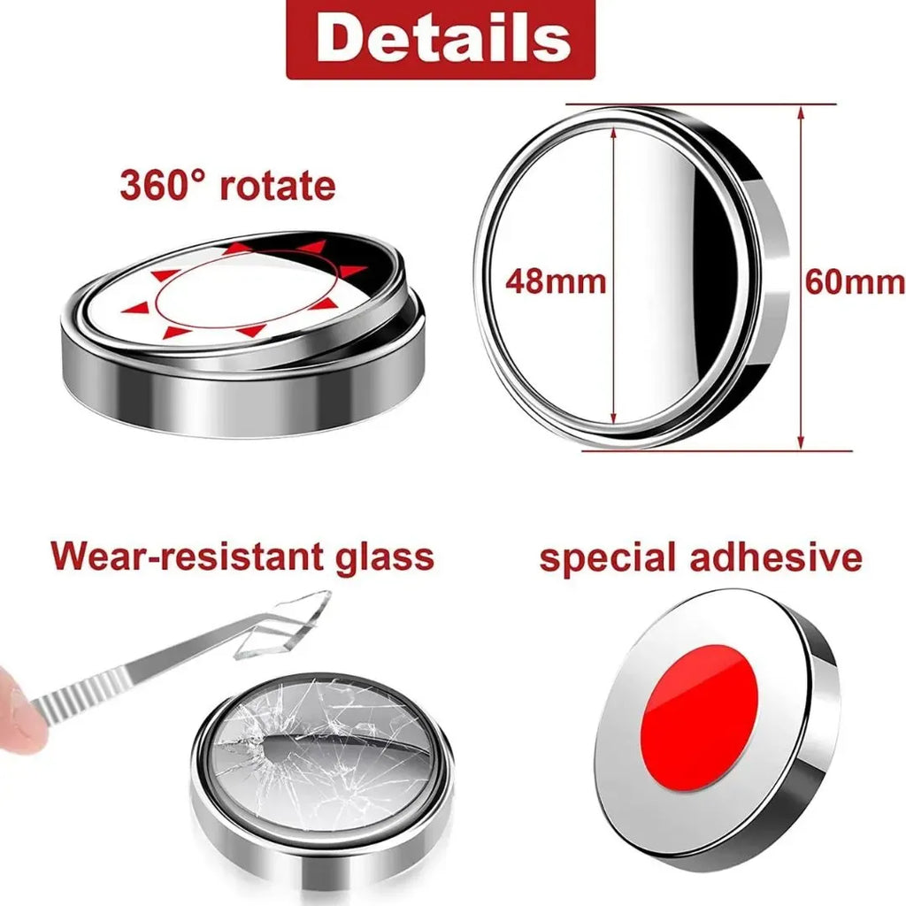Wide-Angle Car Blind Spot Mirror