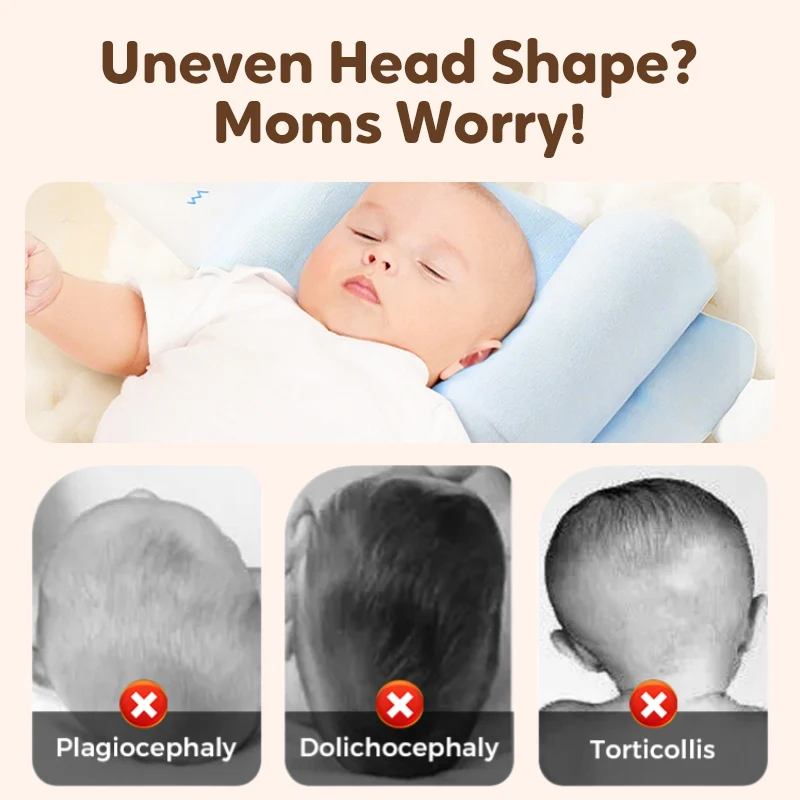 🔥New Upgrades👶All-Season Breathable Shaping Pillow for Baby Development