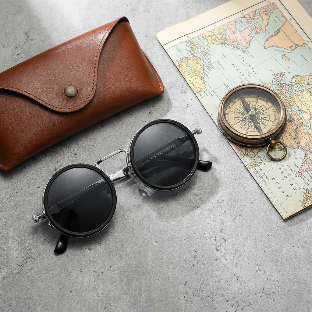✨Premium Unbreakable Polarized Sunglasses | Anti-Glare-Wind, 1-9 Gear Toughened Glass with Day & Night, Eye Protection UV Shield😎