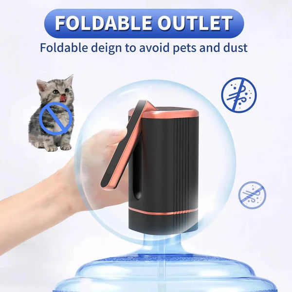 ✨Exclusive 50% OFF | Automatic Water Dispenser Pump | Rechargeable USB-C Bottle Pump with Foldable Spout & One-Touch Control | Universal Fit for Home & Office