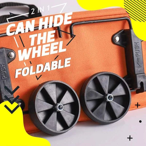 🛍️2-in-1 Foldable Shopping Cart✨