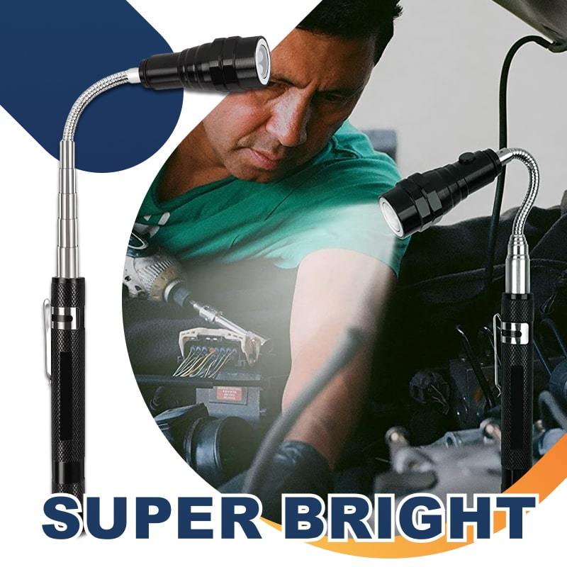 📢📢49% OFF !! ⏰🔦Multifunctional Magnetic Telescopic Flashlight – Extendable, 360° Gooseneck, Super Bright 🛠️ Secondary image